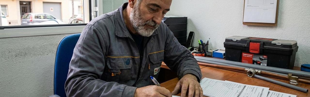 Emisión de boletines de fontanería en Basauri